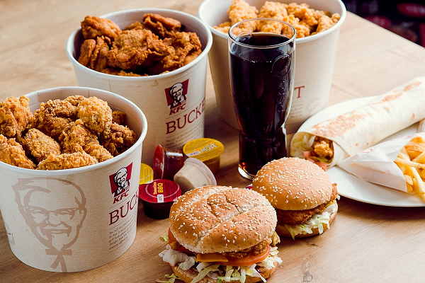 Thương hiệu KFC nổi tiếng với món gà rán